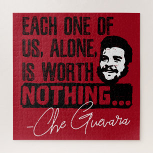 Quebra-cabeça Citação de Che Guevara - Cada um não vale nada