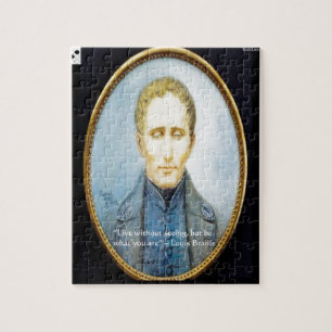 Quebra-cabeça Citação Famosa de Louis Braille