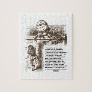 Quebra-cabeça Citações da conversação de Alice Humpty Dumpty