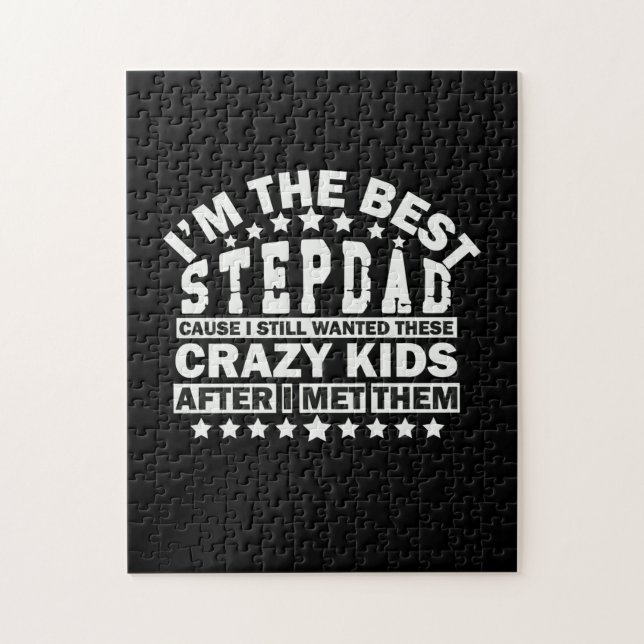 Quebra-cabeça Citações do Avô | Sou O Melhor Stepdad (Vertical)