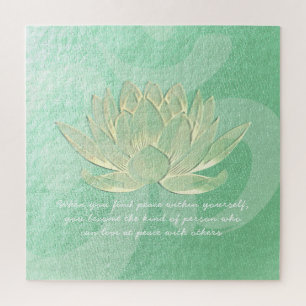 Quebra-cabeça Citações do Instrutor de Meditação Lotus Yoga