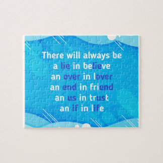 Quebra-cabeça citações sobre amor, vida e amizade