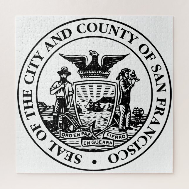 Quebra-cabeça City Seal de São Francisco (Califórnia, EUA) (Vertical)