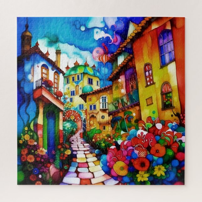 Quebra-cabeça City Street Puzzle (Vertical)