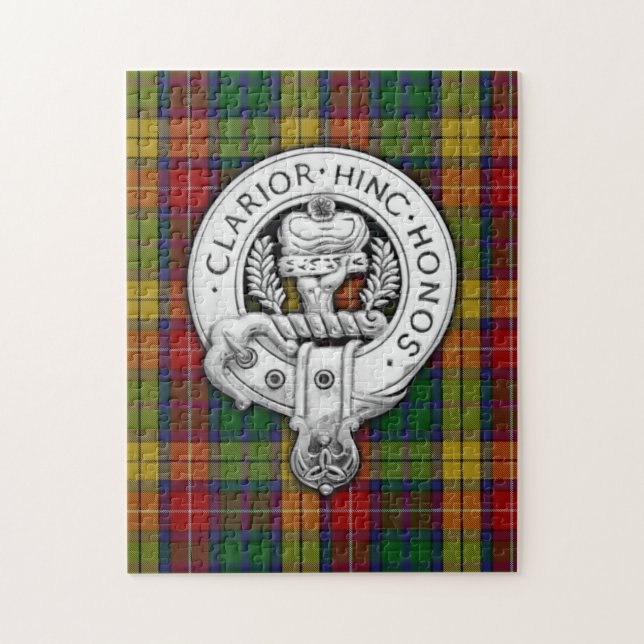 Quebra-cabeça Clan Buchanan Crest & Tartan (Vertical)