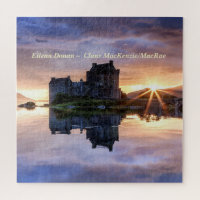 Clans MacKenzie/MacRae Sunset Eilean Donan