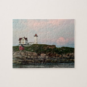 Quebra-cabeça claro do por do sol do Nubble