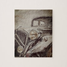 Quebra-cabeça clássico do carro
