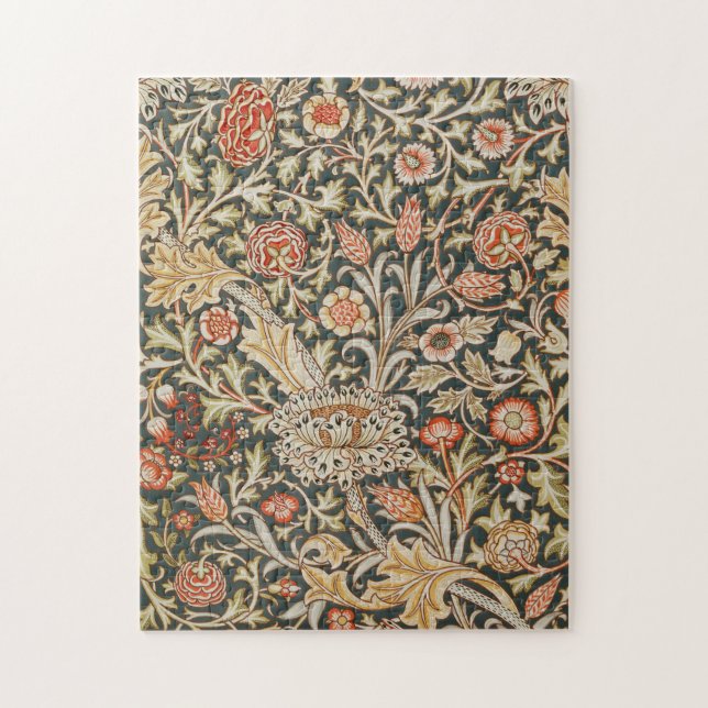 Quebra-cabeça Clássico Jardim Flor Botânico William Morris Trent (Vertical)