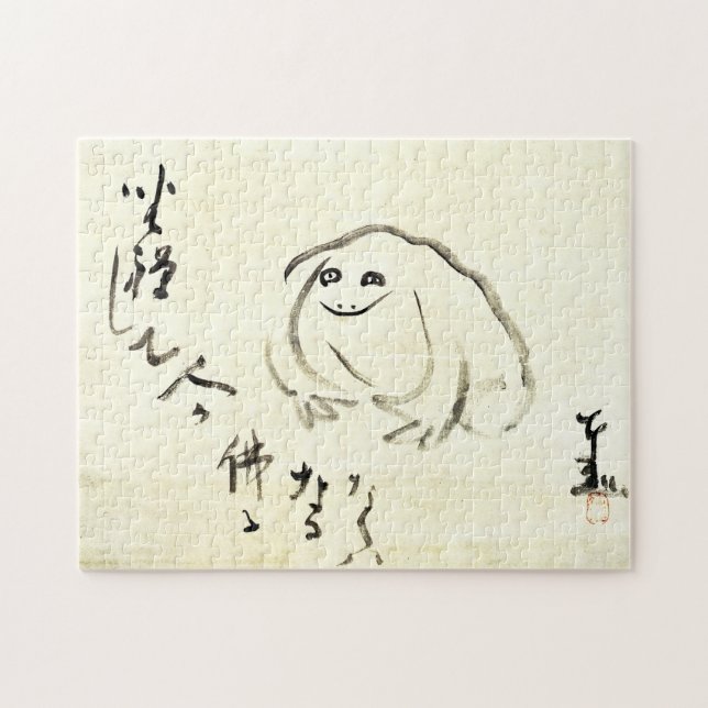 Quebra-cabeça Clássicos Zen - Gibon Sengai - Sapo Meditante (Horizontal)
