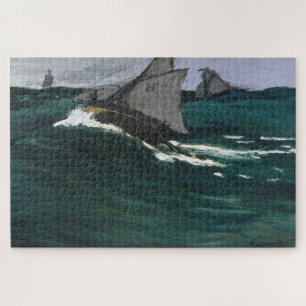 Quebra-cabeça Claude Monet – A Onda Verde (1866) Arte Fina