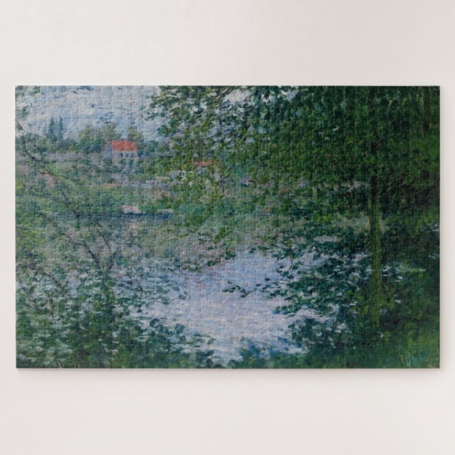 Quebra-cabeça Claude Monet Através das Árvores Puzzle (Horizontal)