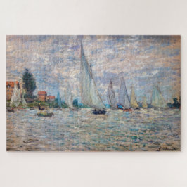 Quebra-cabeça Claude Monet - Boats Regatta na Argentina