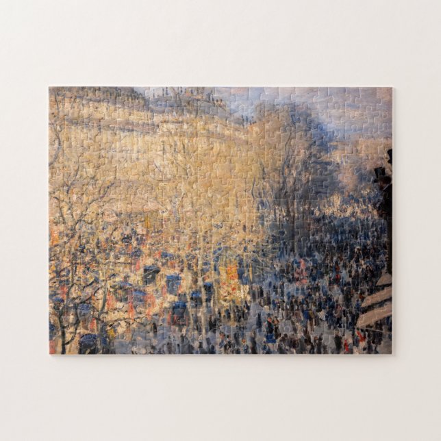 Quebra-cabeça Claude Monet - Boulevard des Capucines em Paris (Horizontal)