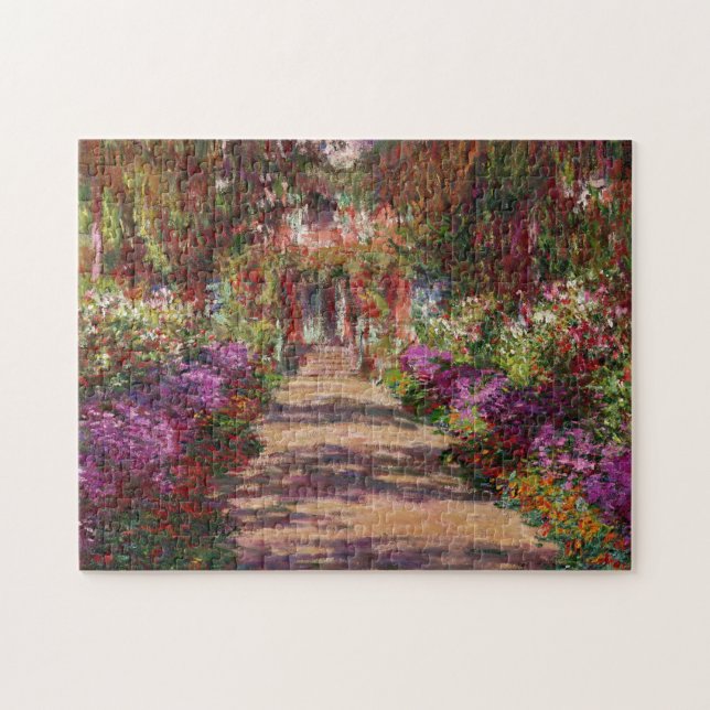 Quebra-cabeça Claude Monet| Caminho no Jardim de Monet (Horizontal)