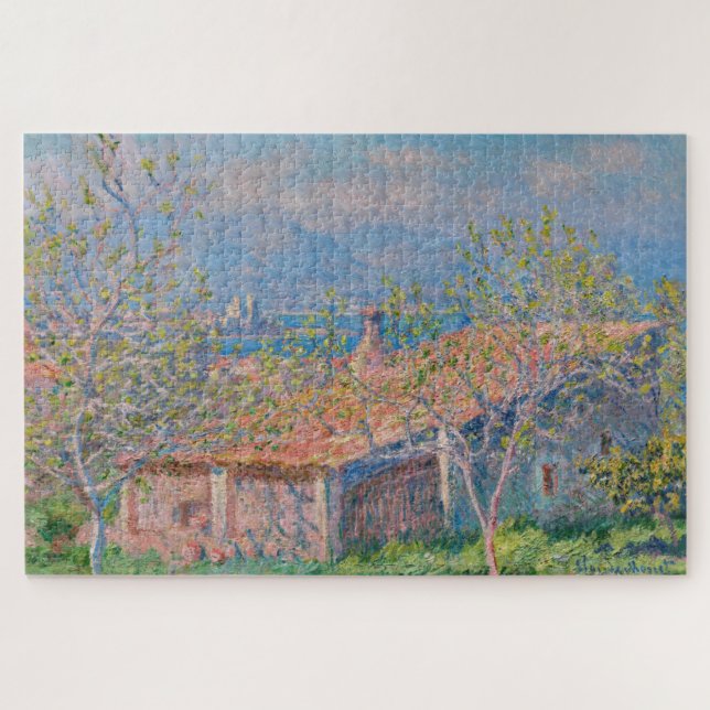 Quebra-cabeça Claude Monet - Casa dos Jardineiros em Antibes (Horizontal)
