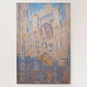 Quebra-cabeça Claude Monet - Catedral de Rouen ao pôr do sol
