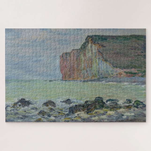 Quebra-cabeça Claude Monet – Cena dos Penhascos da Normandia (Horizontal)