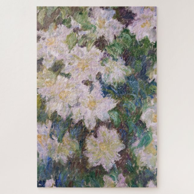 Quebra-cabeça Claude Monet - Clematite Branca (Vertical)