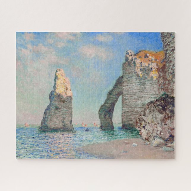 Quebra-cabeça Claude Monet - Cliff em Etretat (Horizontal)