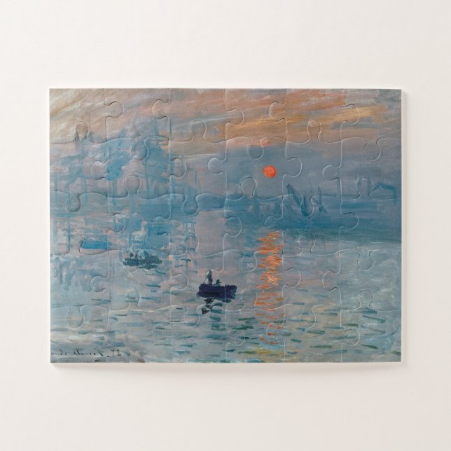 Quebra-cabeça Claude Monet, Impressão, Assalto Do Sol, (Horizontal)