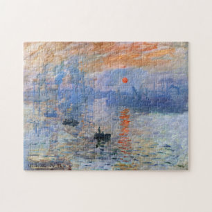 Quebra-cabeça Claude Monet Impression Nascer do Sol 1872 Porto A