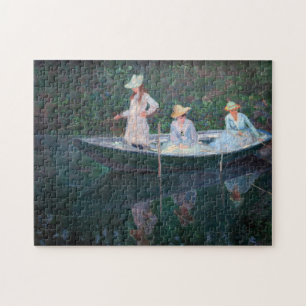 Quebra-cabeça Claude Monet - In the Norvegienne Boat at Giverny