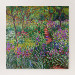 Quebra-cabeça Claude Monet Iris Garden No Impressionismo Giverny
