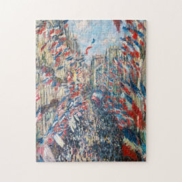 Quebra-cabeça Claude Monet - La Rue Montorgueil - Paris