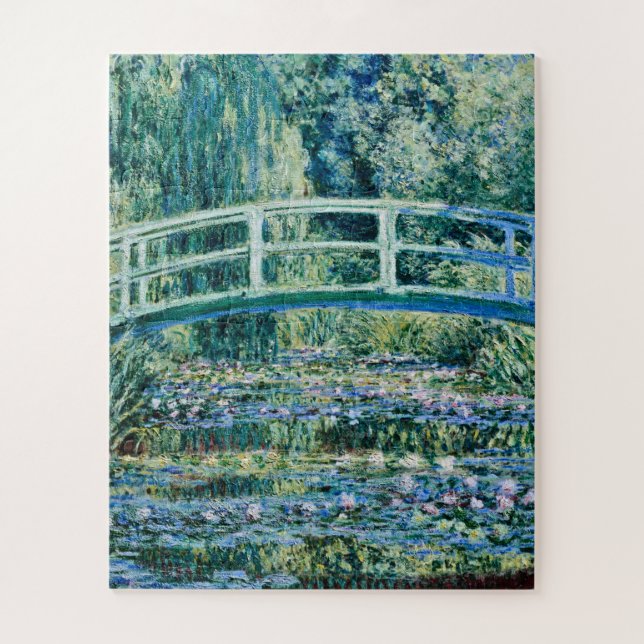 Quebra-cabeça Claude Monet - Lírios De Água E Ponte Japonesa (Vertical)