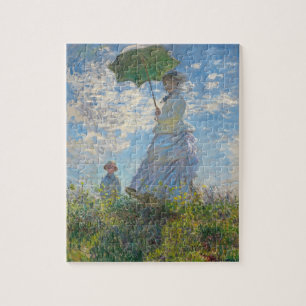 Quebra-cabeça Claude Monet Mulher com Parasol