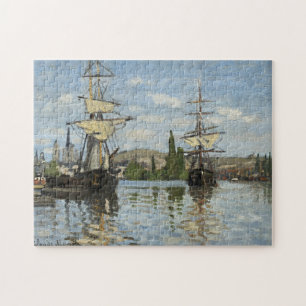 Quebra-cabeça Claude Monet naves na Viagem do rio Sena