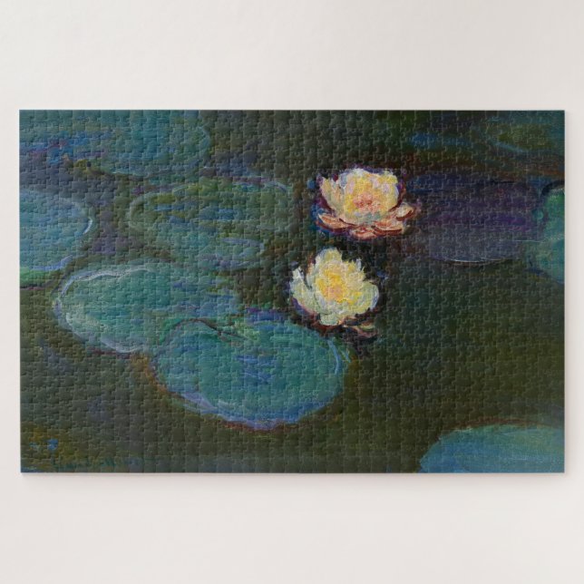 Quebra-cabeça Claude Monet Nenúfares Arte a Óleo Impressionista (Horizontal)