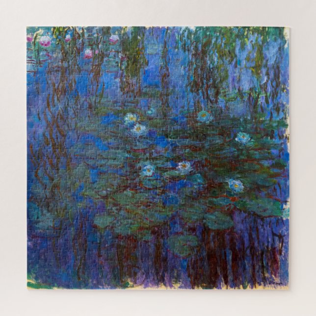 Quebra-cabeça Claude Monet - Nenúfares Azuis (Vertical)