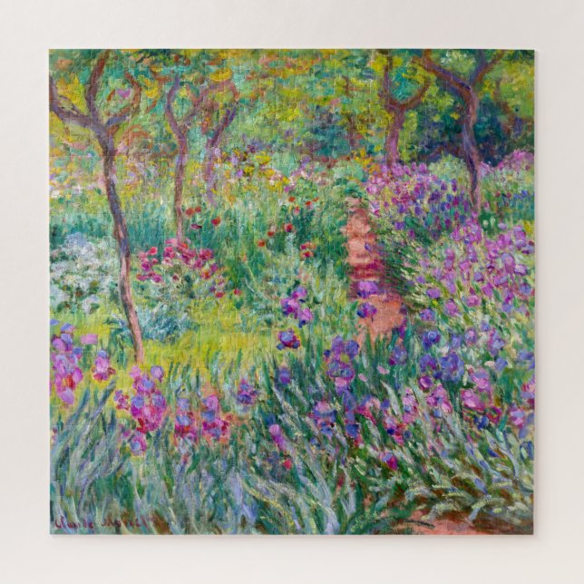 Quebra-cabeça Claude Monet - O Jardim de Íris em Giverny (Vertical)