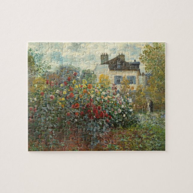 Quebra-cabeça Claude Monet | o jardim do artista em Argenteuil (Horizontal)