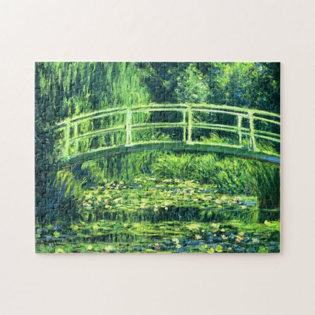 Quebra-cabeça Claude Monet: Ponte sobre uma lagoa de lírios de (Horizontal)