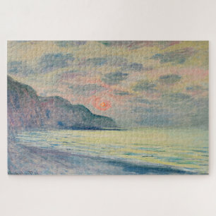 Quebra-cabeça Claude Monet Pôr do sol em Pourville