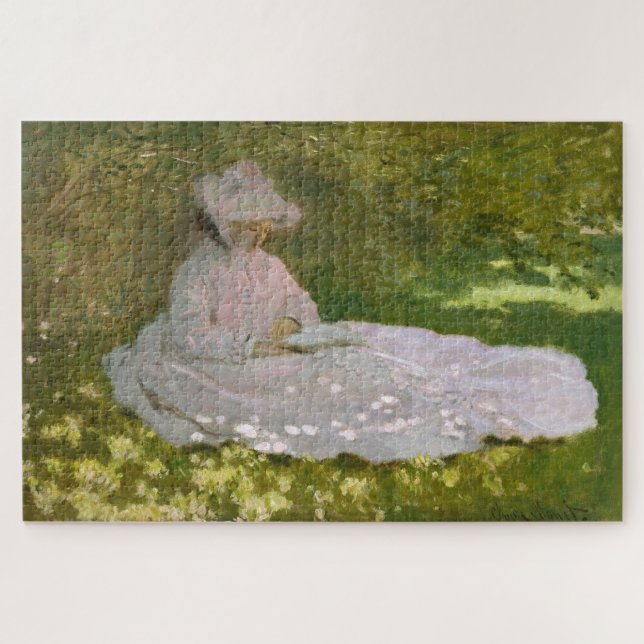 Quebra-cabeça Claude Monet – Primavera (1872) (Horizontal)