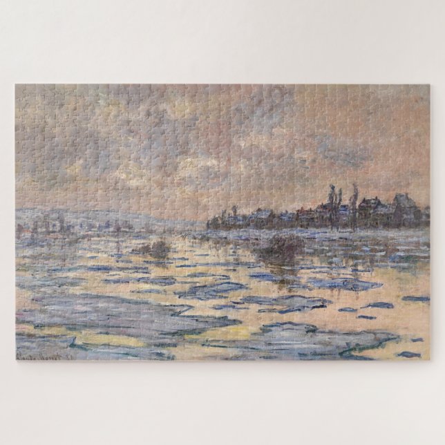 Quebra-cabeça Claude Monet – Quebra do Gelo no Sena 1880 (Horizontal)