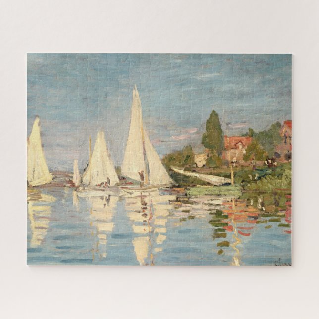 Quebra-cabeça Claude Monet | Regatta at Argenteuil, c.1872 (Horizontal)