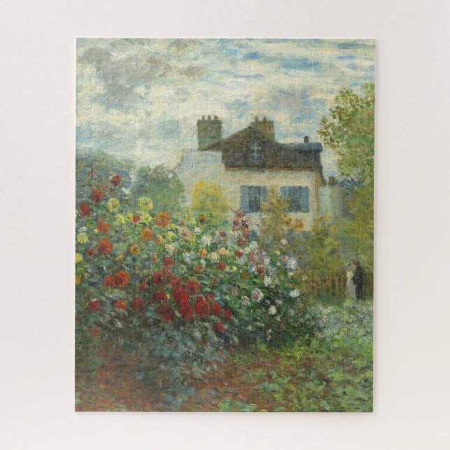 Quebra-cabeça Claude_Monet,_The_Artist_Garden_in_Argenteuil_(A (Vertical)