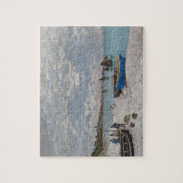 Quebra-cabeça Claude Monet The Beach em Sainte-Adresse 1867