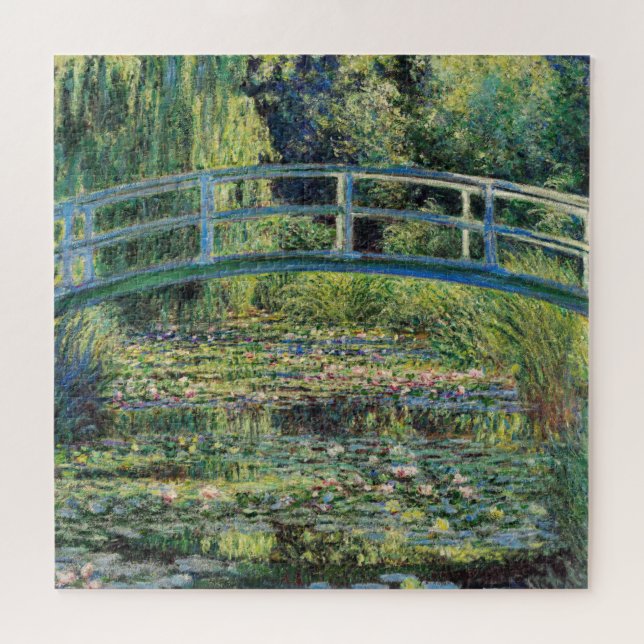 Quebra-cabeça Claude Monet - Water Lily Pond & Japanesese Bridge (Horizontal)