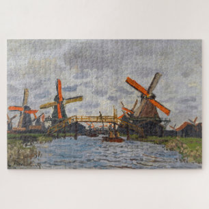 Quebra-cabeça Claude Monet - Windmills perto de Zaandam