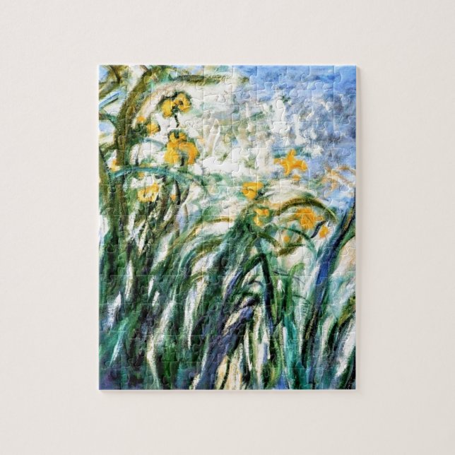 Quebra-cabeça Claude Monet Yellow Irises e Malva 19 (Vertical)