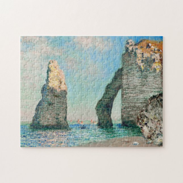 Quebra-cabeça Claude Monet's Étretat CliFF (Horizontal)