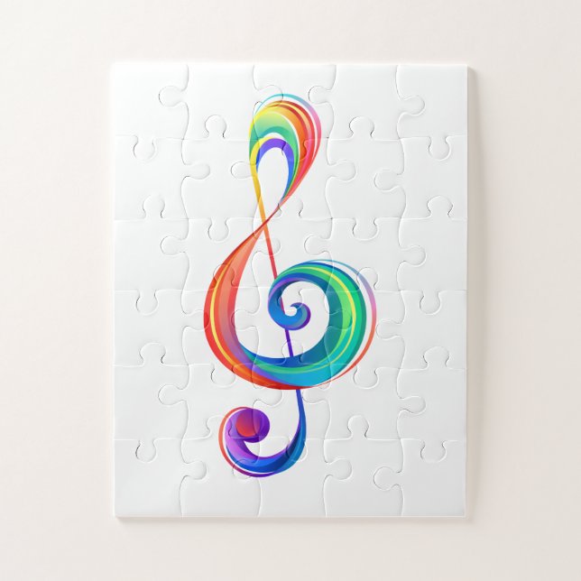 Quebra-cabeça Clef (trecho de arco-íris) (Vertical)