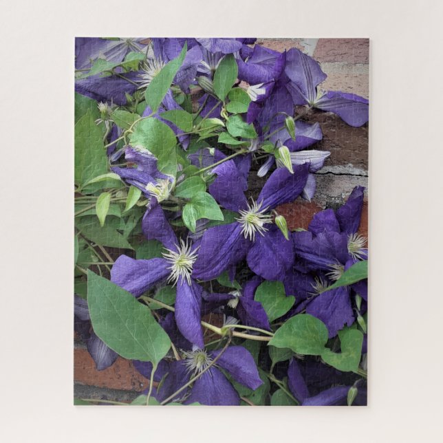 Quebra-cabeça Clematite Roxa (Vertical)