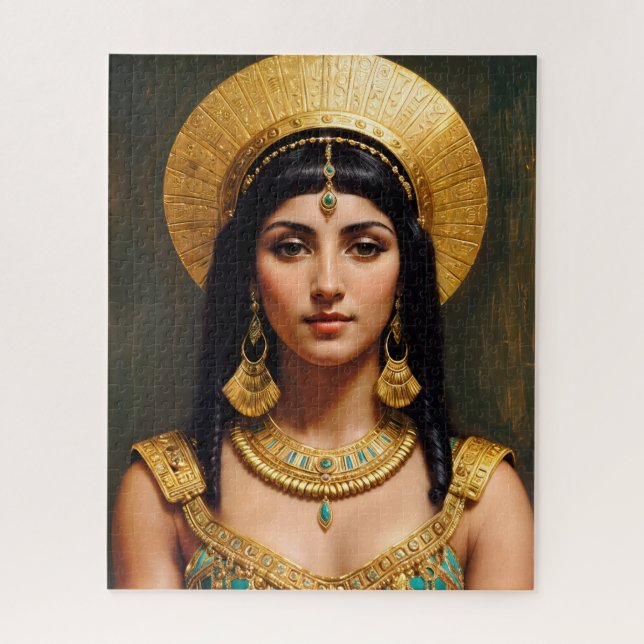 Quebra-cabeça Cleopatra Egípcia Queen Pharaoh Art (Vertical)